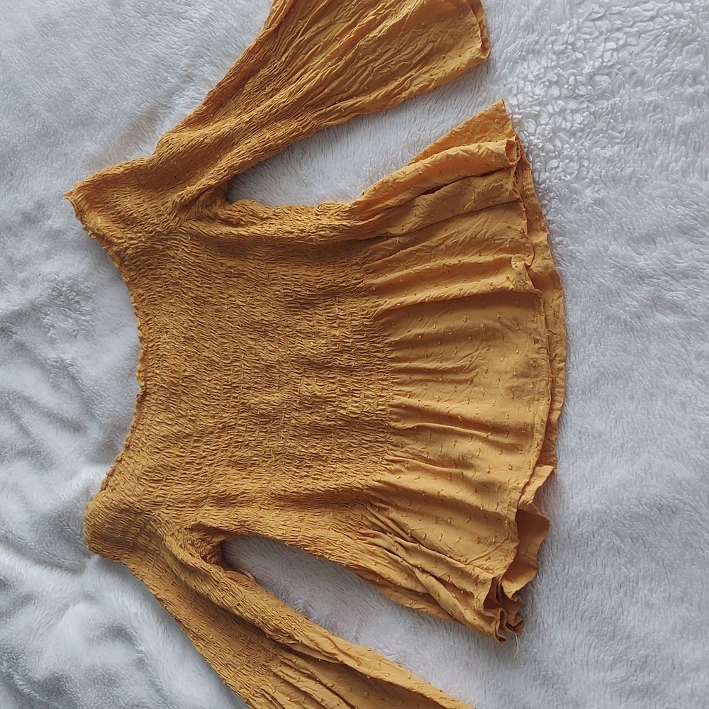 Mustard long sleeve top